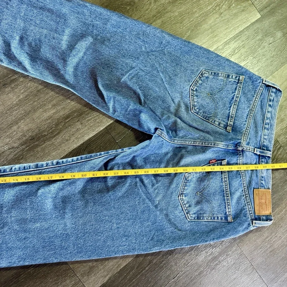 Levis 501 Jeans Mens 28X30‎ Medium Wash Blue Straight Leg Button Fly Waterless